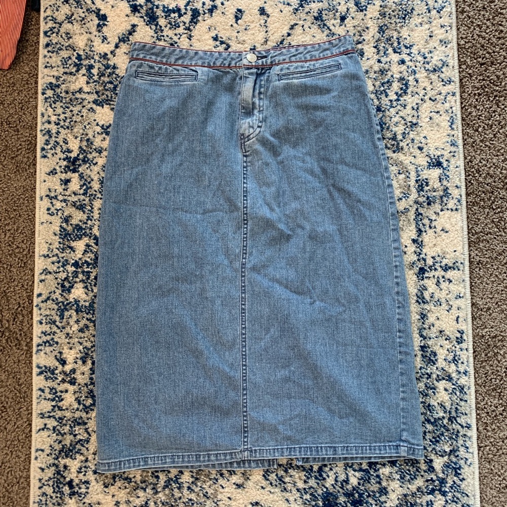 Vintage Tommy Hilfiger Denim Midi Skirt